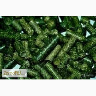 Травяная мука (люцерна) гранулы 8мм в мешках